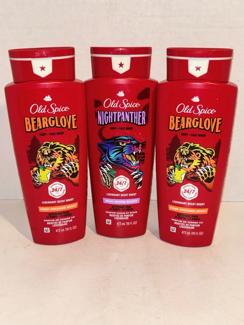 Old Spice Bearglove & Nightpanther Men’s Wash Bundle- Red